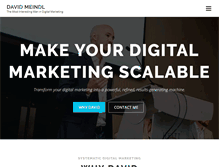Tablet Screenshot of davidmeindl.com
